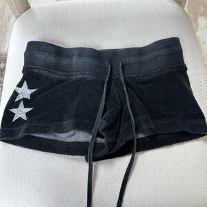 Black Hardtail Terry shorts kid large size 14